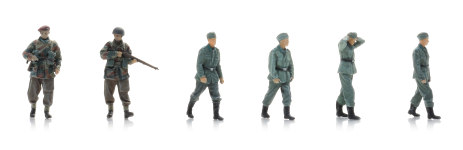 Artitec 7720008 - 1:72 - Wehrmachts-Kriegsgefangene mit britische Fallschirmjäger